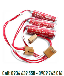 Pin nuôi nguồn PLC Maxell ER6 lithium 3.6v AA 2000mAh (Zắc nâu 4holes như hình) Made in Japan